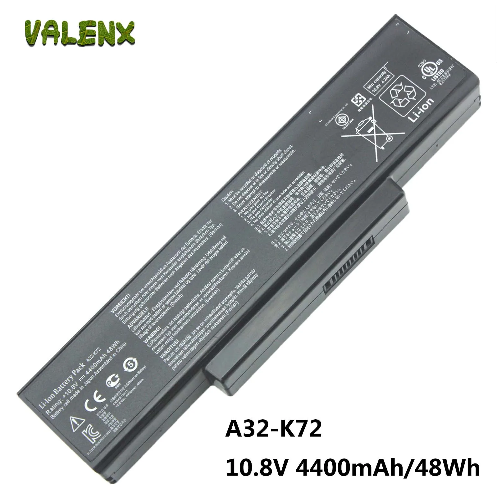 A32-K72 Аккумулятор для ноутбука ASUS K73 K73B K73BR K73BY K73E K73J K73JK K73S K73SD K73SJ K73SM K73SV K73T N73 N71 K73 X77
A32-K72 Аккумулятор для ноутбука ASUS K73 K73B K73BR K73BY K73E K73J K73JK K73S K73SD K73SJ K73SM K73SV K73T N73 N71 K73 X77