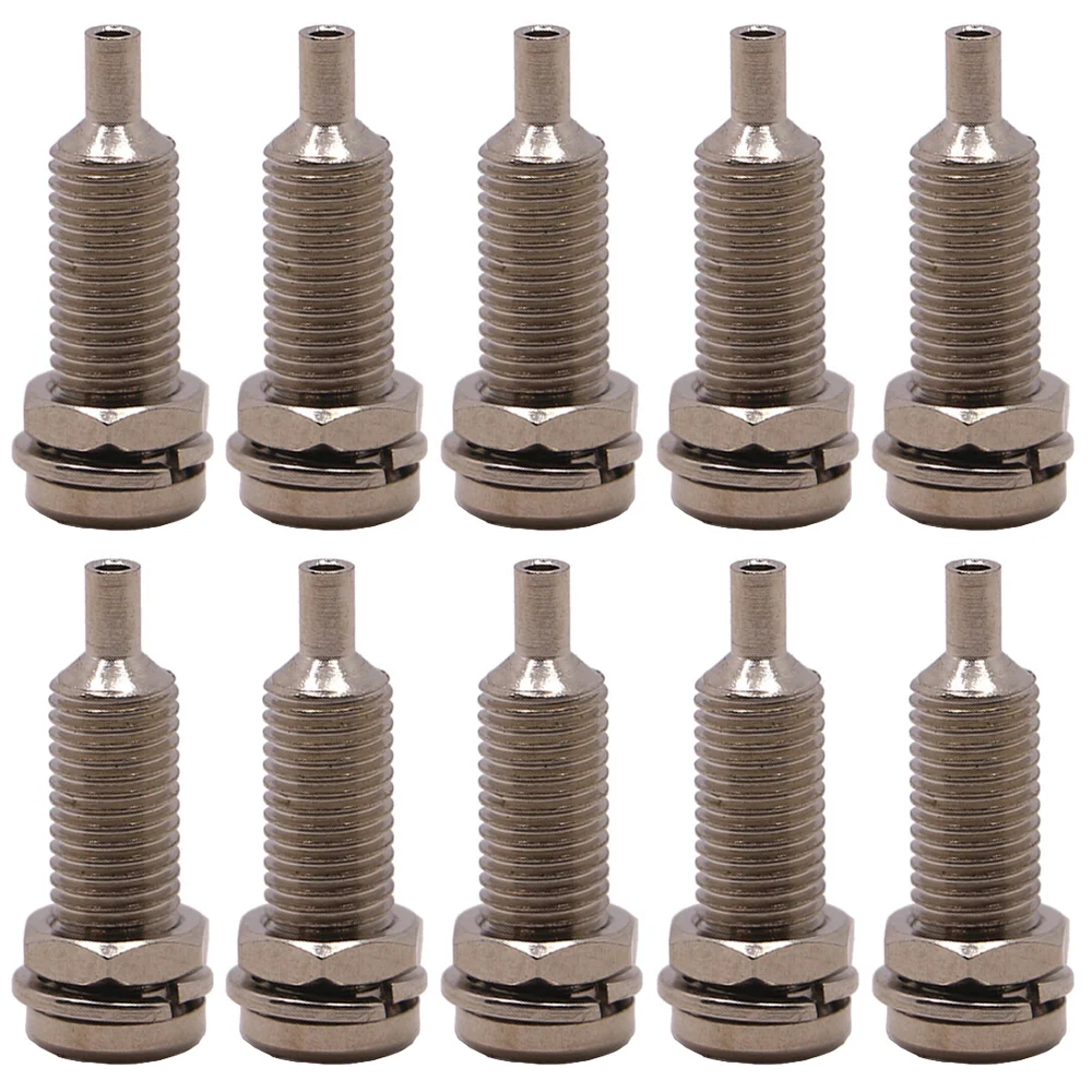 

20PCS 4mm Banana Socket Connector Metal Socket M6 Hexagon Nut Cutout Panel Socket Binding Post Electrical Connector DIY Parts