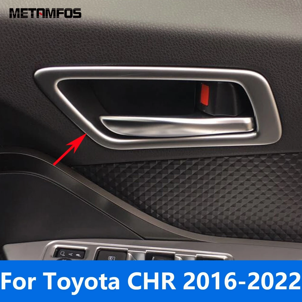 For Toyota CHR C-HR 2016-2021 2022 Matte Interior Door Handle Bowl Cover Trim Frame Sticker Protector Accessories Car Styling 
For Toyota CHR C-HR 2016-2021 2022 Matte Interior Door Handle Bowl Cover Trim Frame Sticker Protector Accessories Car Styling