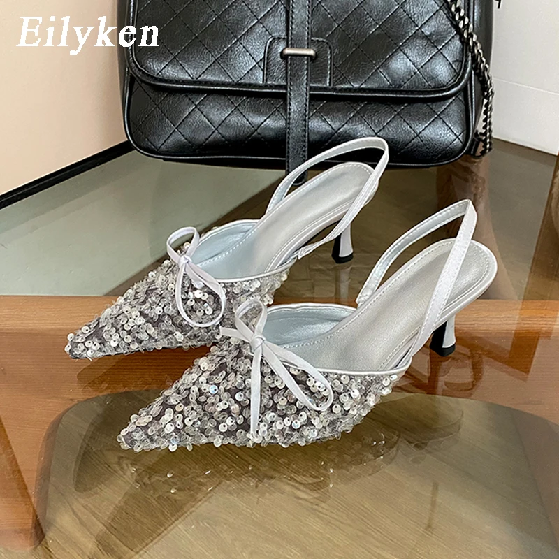 Eilyken/Новый дизайн; Модные женские туфли-лодочки с блестками; Пикантные женские туфли с острым носком на среднем каблуке; Слинбэки; Шлепанцы б...
Eilyken/Новый дизайн; Модные женские туфли-лодочки с блестками; Пикантные женские туфли с острым носком на среднем каблуке; Слинбэки; Шлепанцы б...