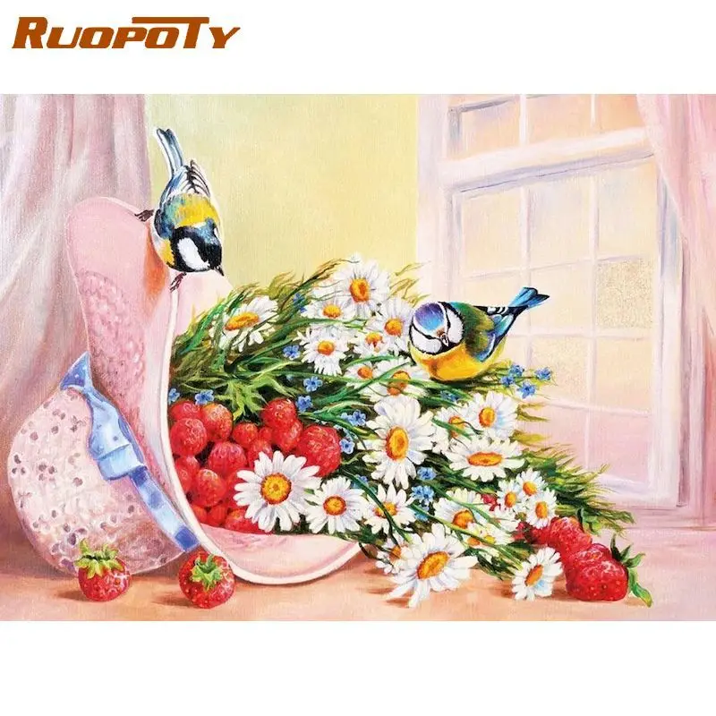 RUOPOTY Daisy Painting By Numbers For Adults Kids Flowers Picture Coloring By Numbers 60x75cm Handicrafts For Personalized Gift
RUOPOTY Daisy Painting By Numbers For Adults Kids Flowers Picture Coloring By Numbers 60x75cm Handicrafts For Personalized Gift