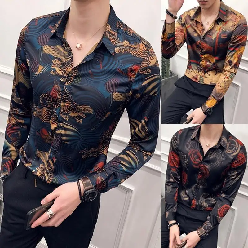 Men Clothing2022 Spring Korean Version Of The Young Hair Stylist Lapel Single-Breasted Floral Slim Shirt Mens Designer Clothes
Men Clothing2022 Spring Korean Version Of The Young Hair Stylist Lapel Single-Breasted Floral Slim Shirt Mens Designer Clothes