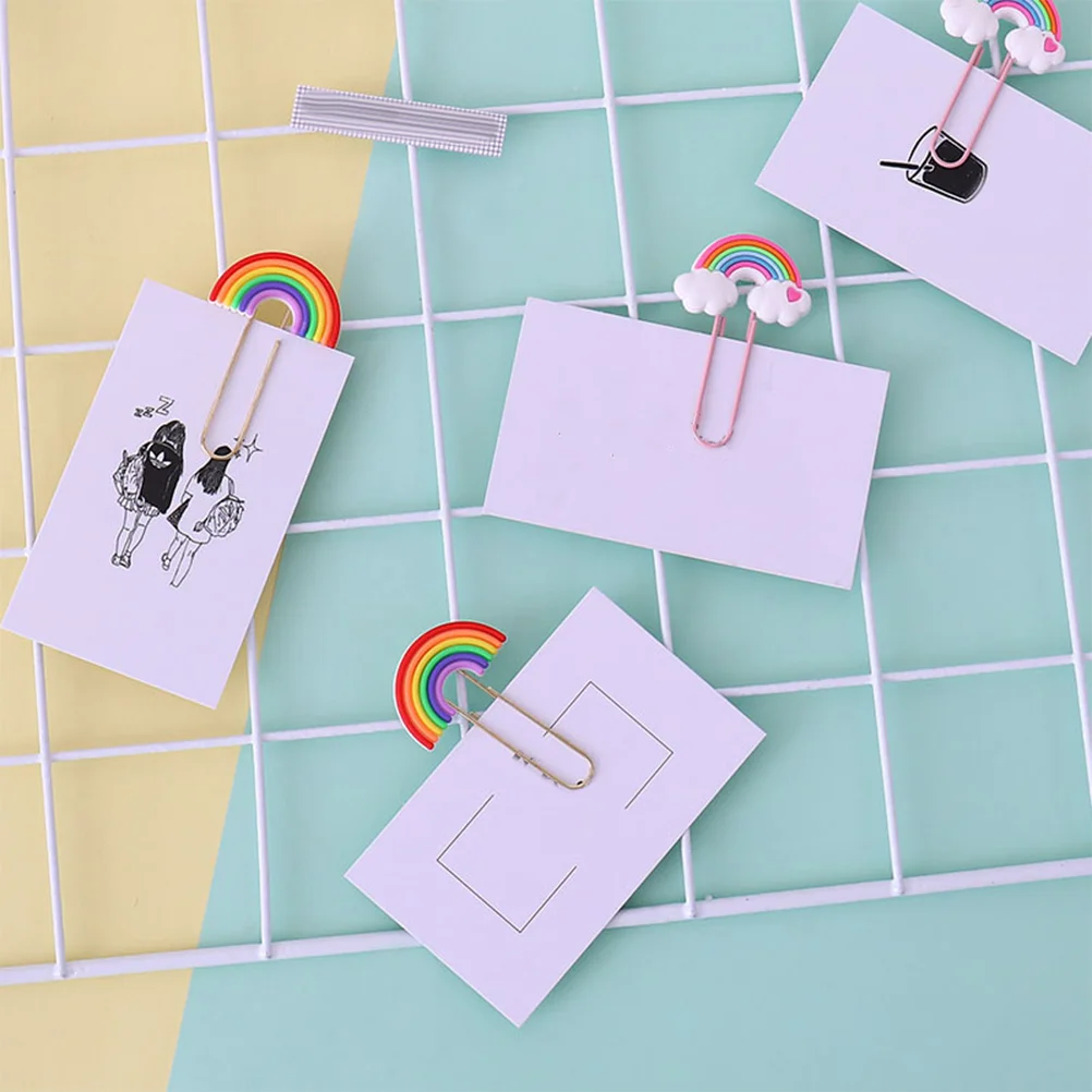 Rainbow Paper Clip Organization Small Document Clips Portable Paperclips Shape Office
Rainbow Paper Clip Organization Small Document Clips Portable Paperclips Shape Office