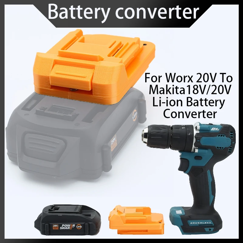 Battery Adapter For Worx 20V To Makita 18V/20V Series Cordless Portable Power Tools Connector Converter(Without Battery)
Battery Adapter For Worx 20V To Makita 18V/20V Series Cordless Portable Power Tools Connector Converter(Without Battery)