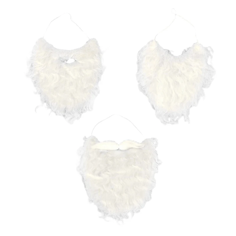 

Забавный костюм Санта-Клауса, борода, искусственная борода, усы, аксессуары для волос на лице