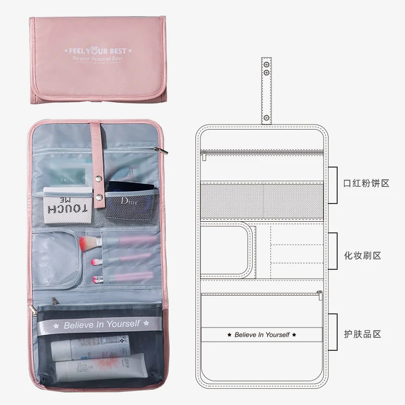 Makeup Cosmetic Toiletry Bags Portable Beauty Hanging Wash Pouch Travel Organizers
Makeup Cosmetic Toiletry Bags Portable Beauty Hanging Wash Pouch Travel Organizers