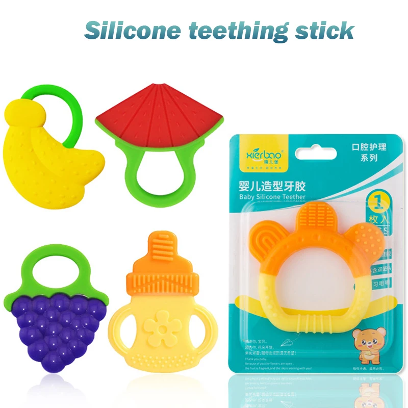 Baby all silicone fruit teether cute baby teether cartoon baby teether molar stick baby fruit pacifier
Baby all silicone fruit teether cute baby teether cartoon baby teether molar stick baby fruit pacifier
