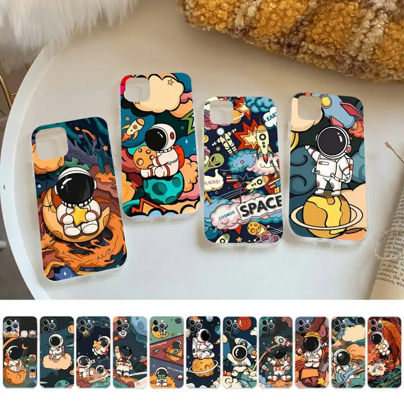Cute Star Astronaut Phone Case For iPhone 14 13 12 Mini 11 Pro XS Max X XR SE 6 7 8 Plus Soft Silicone Cover
Cute Star Astronaut Phone Case For iPhone 14 13 12 Mini 11 Pro XS Max X XR SE 6 7 8 Plus Soft Silicone Cover