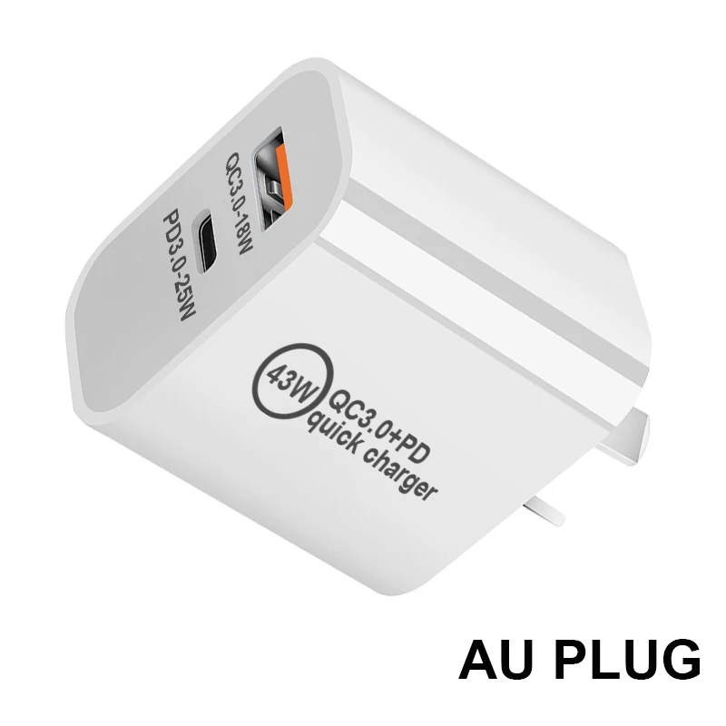 EU/US/UK/AU Plug USB Charger Quick Charge 3.0 for Phone Adapter for IPhone 13 Pro Max Portable Wall Charger Fast Charger Type C
EU/US/UK/AU Plug USB Charger Quick Charge 3.0 for Phone Adapter for IPhone 13 Pro Max Portable Wall Charger Fast Charger Type C