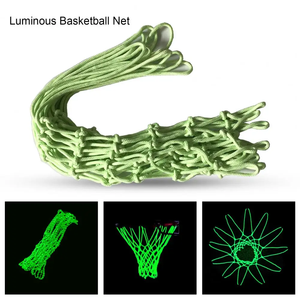 Basketball Net Glow in the Dark Wear-resistant Nylon Heavy Duty Basketball Net Replacement for Outdoor Basketball Hoop Net
Basketball Net Glow in the Dark Wear-resistant Nylon Heavy Duty Basketball Net Replacement for Outdoor Basketball Hoop Net
