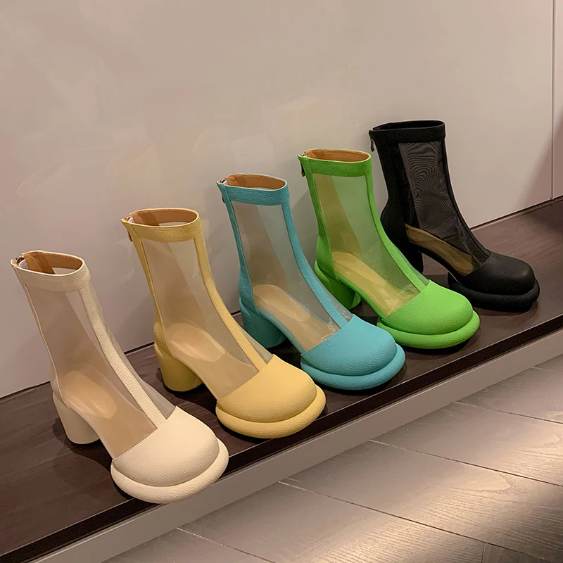 Summer Zipper Breathable Mesh Sexy Ladies Female Casual Sandals Fashion Women Chunky Heels Mid Calf Boots New 2022 Shoes
Summer Zipper Breathable Mesh Sexy Ladies Female Casual Sandals Fashion Women Chunky Heels Mid Calf Boots New 2022 Shoes