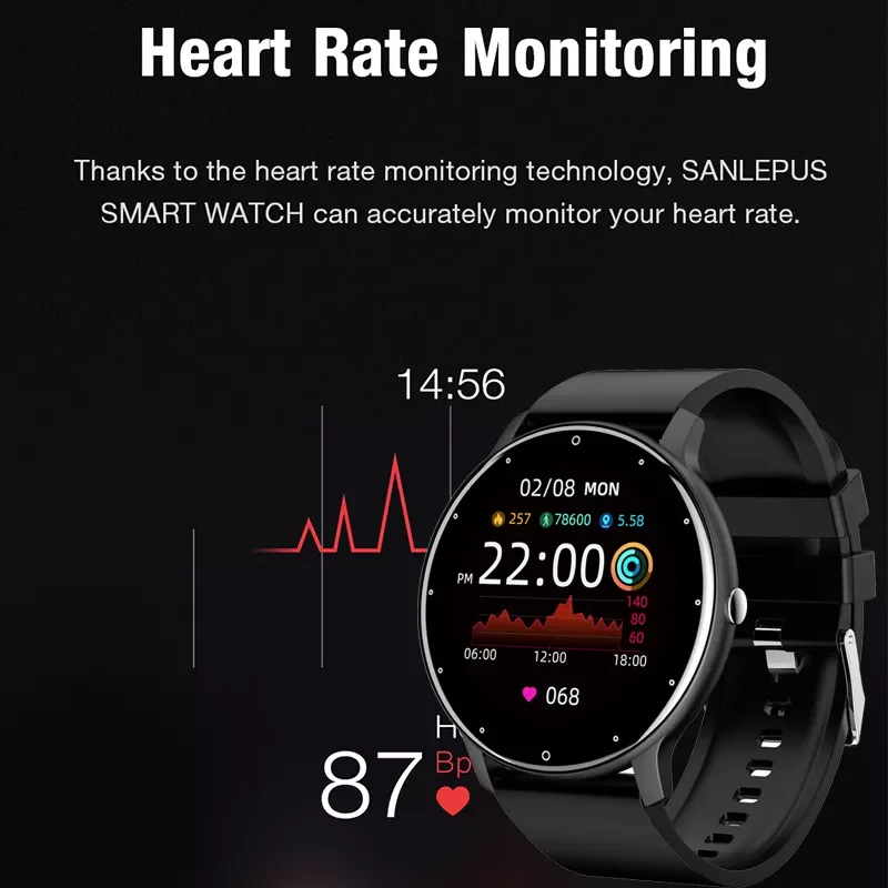 New Smart Watch Men And Women Sports watch Blood pressure Sleep Monitoring Fitness tracker pedometer Smartwatch
New Smart Watch Men And Women Sports watch Blood pressure Sleep Monitoring Fitness tracker pedometer Smartwatch