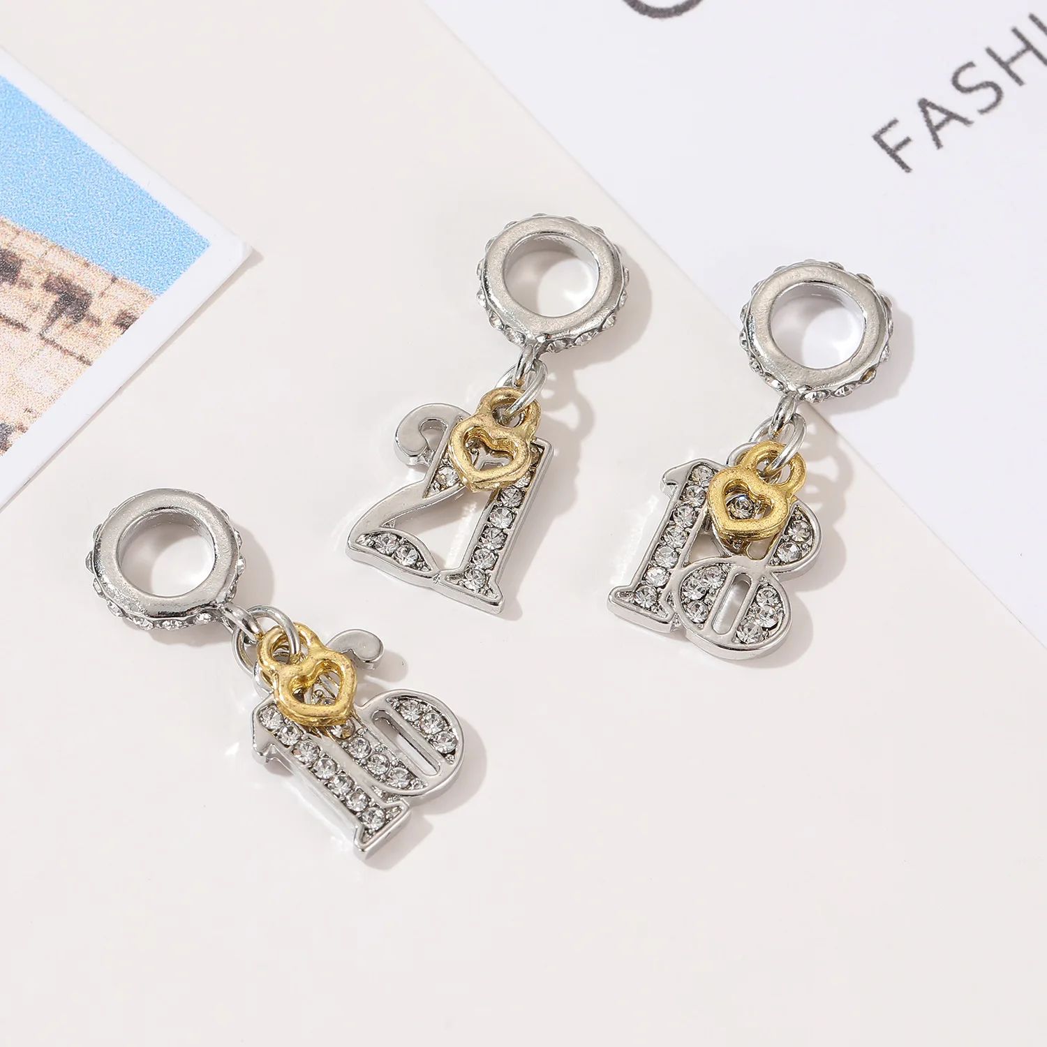 New Original Alloy Bead Charm Birthday Anniversary Number 16 18 21 Fit Pandora Bracelet Bangle DIY Women Girls Jewelry Dropship
New Original Alloy Bead Charm Birthday Anniversary Number 16 18 21 Fit Pandora Bracelet Bangle DIY Women Girls Jewelry Dropship