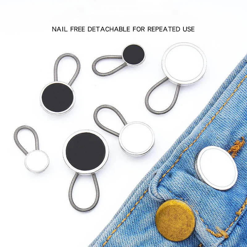 6 Pieces Metal Collar Buttons Extenders Elastic Button Extender Neck Extenders for Shirt Dress Coat 
6 Pieces Metal Collar Buttons Extenders Elastic Button Extender Neck Extenders for Shirt Dress Coat