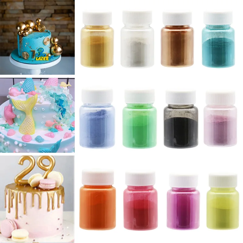 15g Edible Gold Powder Mousse Cake Fondant Macaron Chocolate Glitter Powder Silver Powder Baking Cake Color Decorating Tools
15g Edible Gold Powder Mousse Cake Fondant Macaron Chocolate Glitter Powder Silver Powder Baking Cake Color Decorating Tools