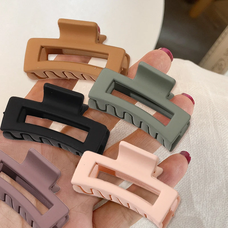 Small Size Korean Women Girls Plastic Hair Claws Morandi Color Square Mini Grab Clip Matted Frosted Hairpin Crab Barrette Korean
Small Size Korean Women Girls Plastic Hair Claws Morandi Color Square Mini Grab Clip Matted Frosted Hairpin Crab Barrette Korean