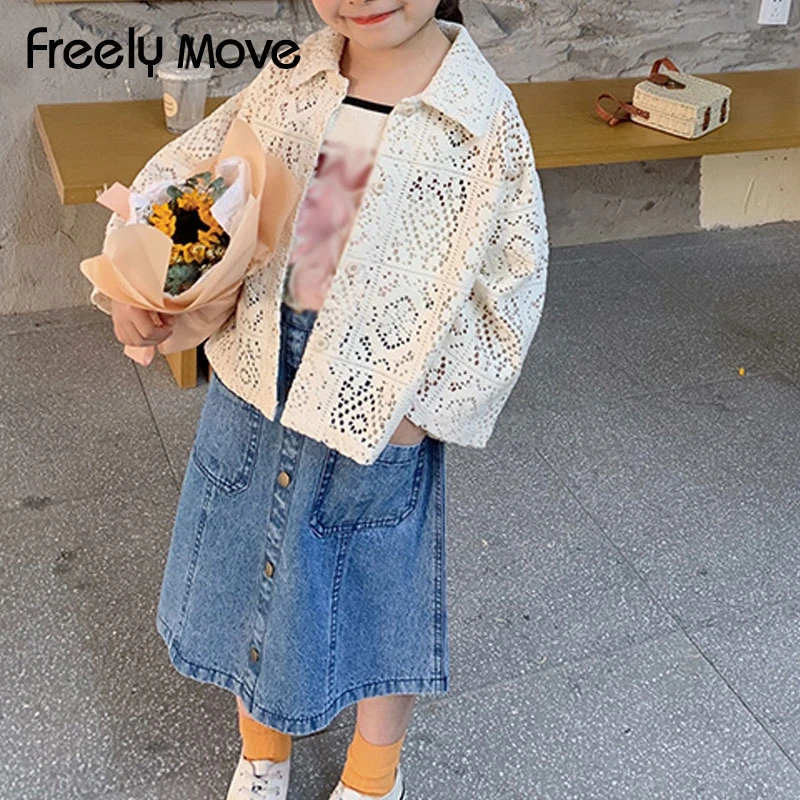 Freely Move Girls 2022 Summer Spring Clothing Blouse Hollow Lace Suit Kid Casual Long Sleeve Baby Clothes Pastoralism Outfits 
Freely Move Girls 2022 Summer Spring Clothing Blouse Hollow Lace Suit Kid Casual Long Sleeve Baby Clothes Pastoralism Outfits
