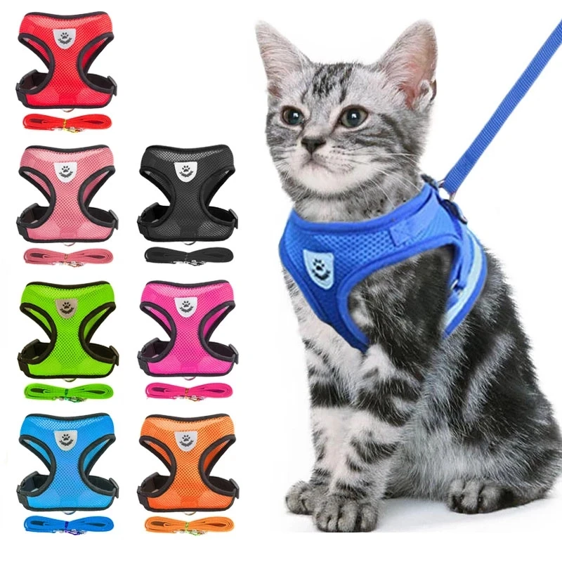 Adjustable Soft Breathable Cat Harness Nylon Mesh Vest Harness for Dogs Puppy Collar Cat Pet Cat Chest Strap Leash
Adjustable Soft Breathable Cat Harness Nylon Mesh Vest Harness for Dogs Puppy Collar Cat Pet Cat Chest Strap Leash