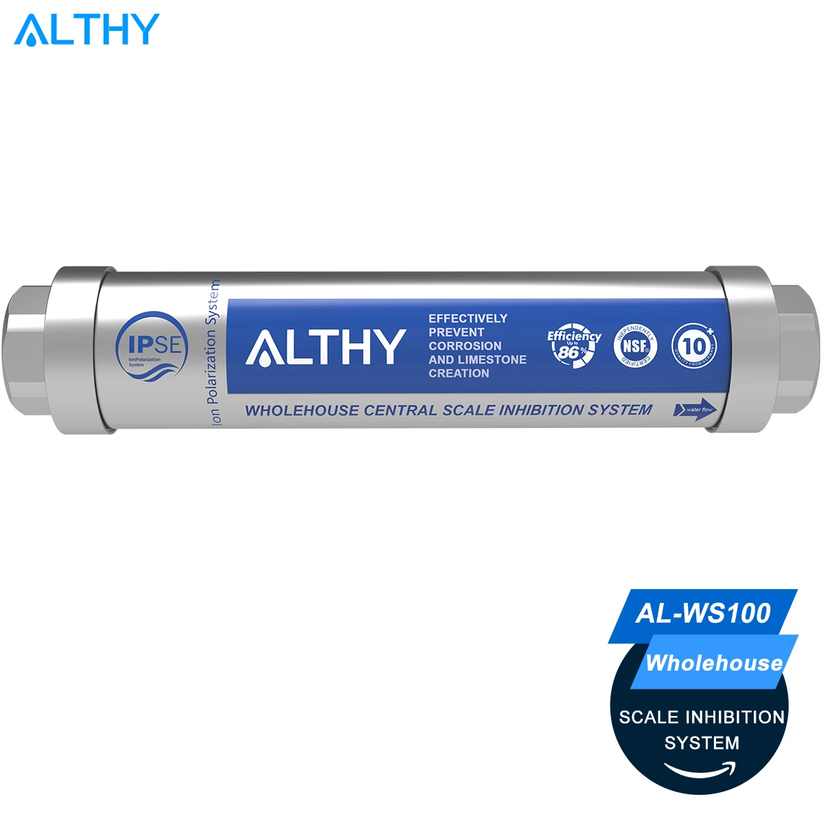 

ALTHY IPSE Whole House Scale Inhibition Water Softener System Machine Descaler Filter Anti Limescale Corrosion & Hard water