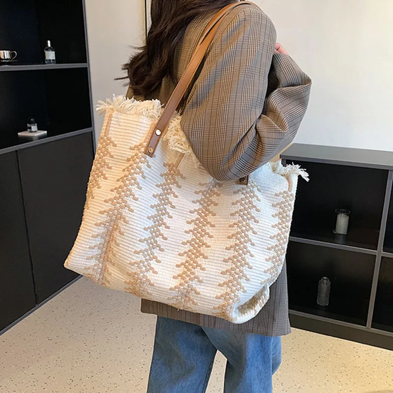 Tote Bag Cotton Linen Commuter Bag Large Capacity To Weave Designer Handbag For Women2023 Fashion Big Shoulder Bag Free Shipping
Tote Bag Cotton Linen Commuter Bag Large Capacity To Weave Designer Handbag For Women2023 Fashion Big Shoulder Bag Free Shipping