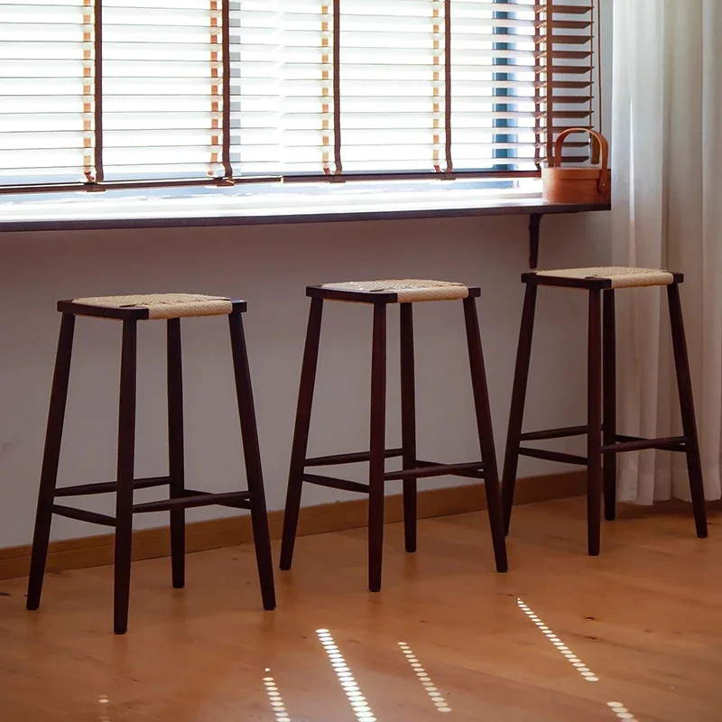 Woven Vintage Bar Chair European Lounge Kitchen Island Barstool Bar Stool Low Counter Height Taburete Alto Minimalist Furniture
Woven Vintage Bar Chair European Lounge Kitchen Island Barstool Bar Stool Low Counter Height Taburete Alto Minimalist Furniture