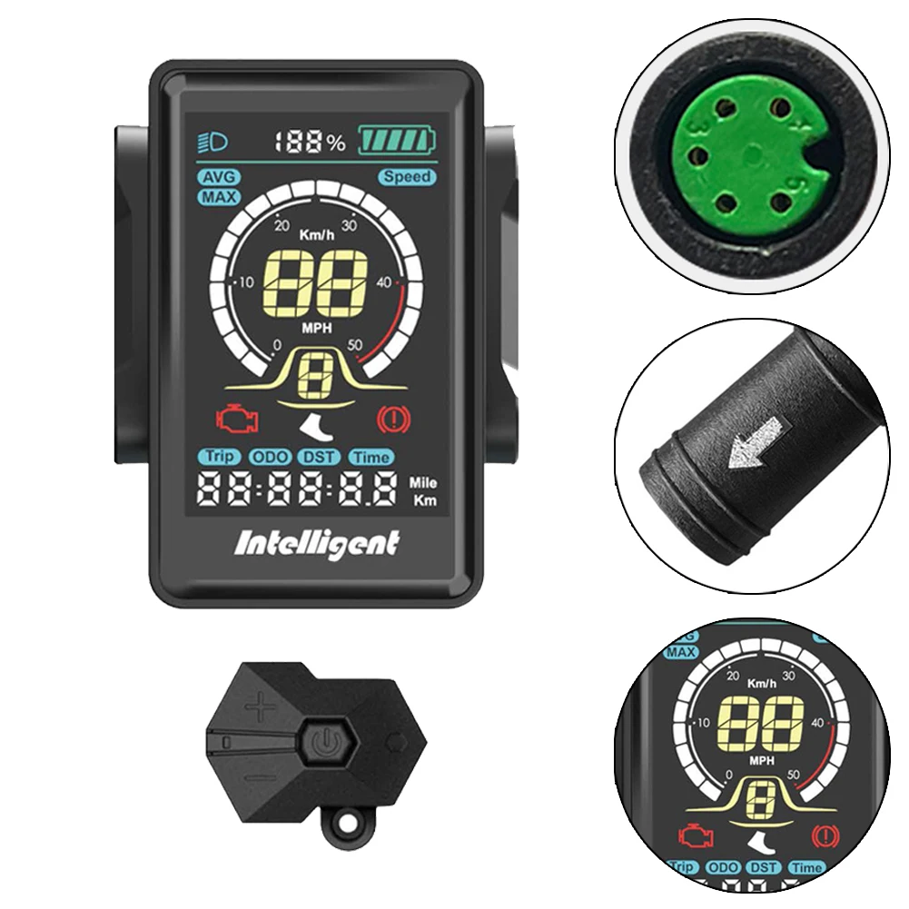 LCD 810S EBike 24/36/48V Display 5 Pin Female 810S Display For Bafang 8fun BBS01 BBS02 BBSHD Mid-Motor EBike Replacement Part
LCD 810S EBike 24/36/48V Display 5 Pin Female 810S Display For Bafang 8fun BBS01 BBS02 BBSHD Mid-Motor EBike Replacement Part