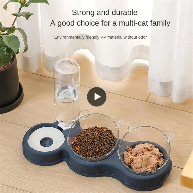 

Pet Food Utensils New Neck Protection Bowl Feeding And Wate Waterer Automatic Drinking Cat Feeding Basin Cat Supplies 1.8l Cute