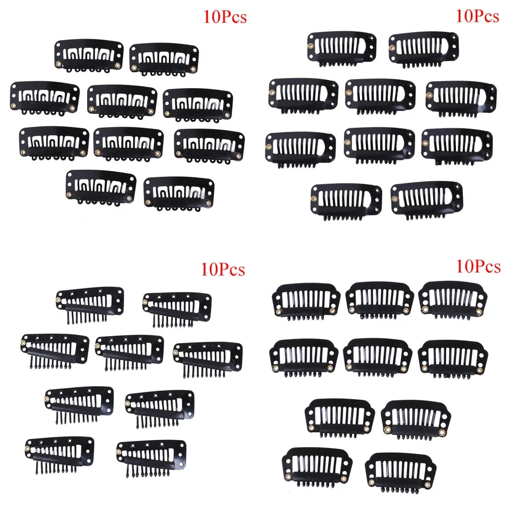 10Pcs Rubber Wig Clips For Hair Extensions Brown Black Beige Wig Combs Hair Clips For Weave Extensions U/Wire Shape
10Pcs Rubber Wig Clips For Hair Extensions Brown Black Beige Wig Combs Hair Clips For Weave Extensions U/Wire Shape