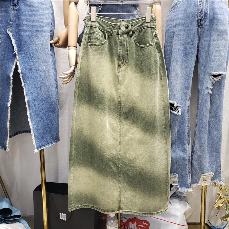SeeBeautiful Loose A-line Denim Half-body Skirt High Waist Pockets Tie Dye Women Summer Autumn 2022 New Fashion Tide Q497
SeeBeautiful Loose A-line Denim Half-body Skirt High Waist Pockets Tie Dye Women Summer Autumn 2022 New Fashion Tide Q497