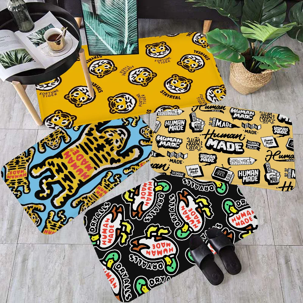 Роскошный бренд NIGO H-HUMAN M-MADE мультяшный дверной коврик противоскользящий
