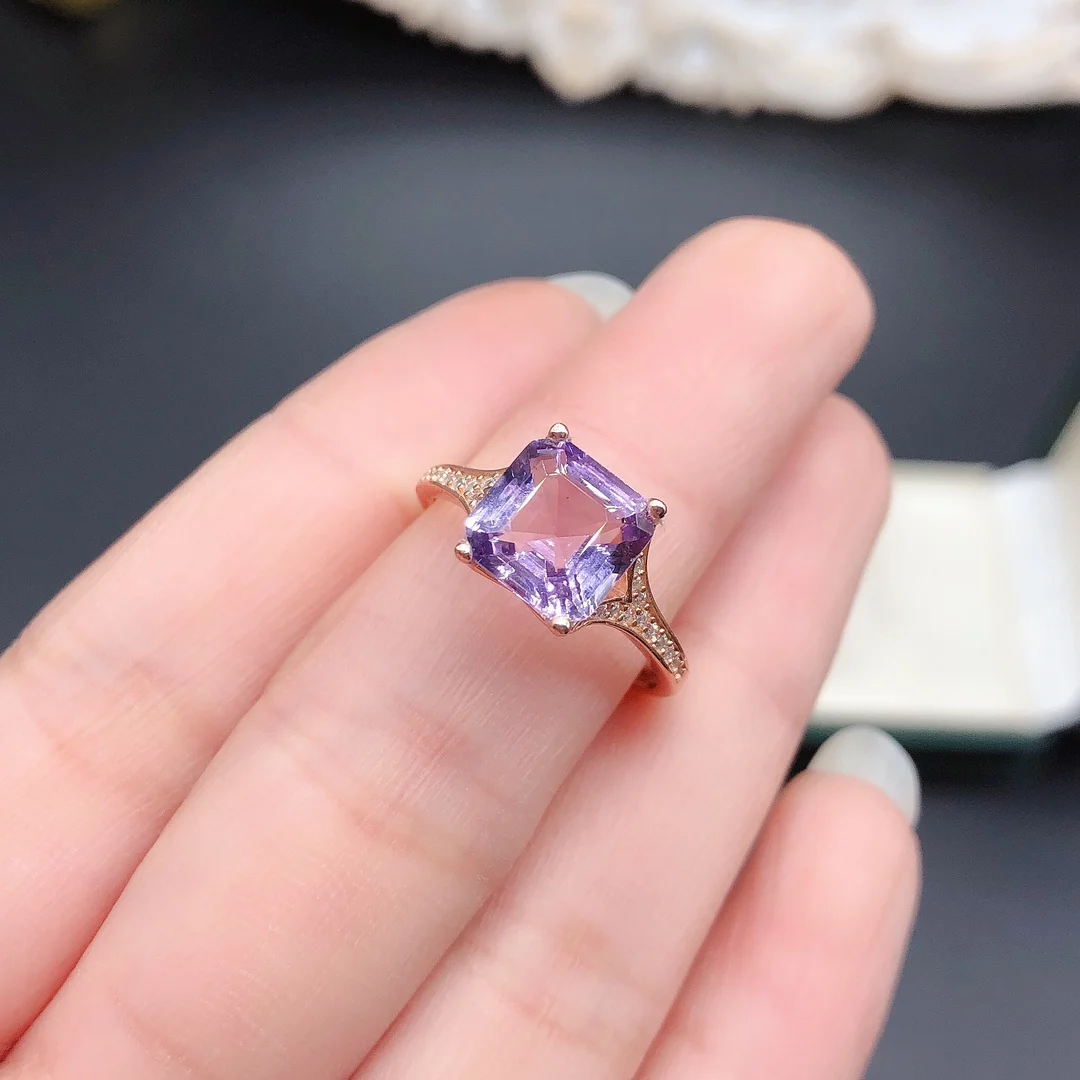 Фотообои серебро 925 пробы драгоценный камень 8x8 мм красивый подарок для девушки