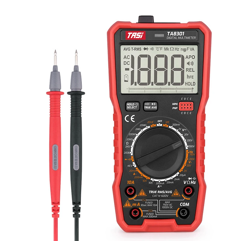 Digital Multimeter with Voice True RMS Auto Raging Voltage Tester, Measures Voltage, Current, Resistance, Continuity, Diode
Digital Multimeter with Voice True RMS Auto Raging Voltage Tester, Measures Voltage, Current, Resistance, Continuity, Diode