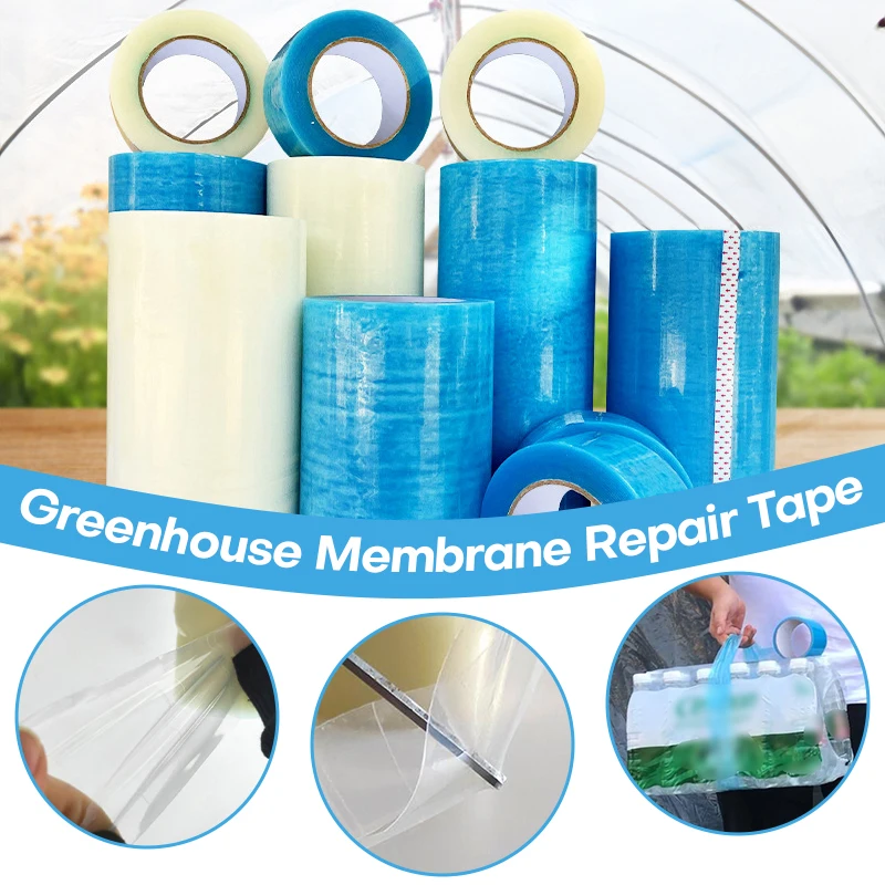 

10M/20M/50M Greenhouse Film Repair Tape Strong Weatherproof Awning Shed Tape Waterproof and frost proof DIY Fix