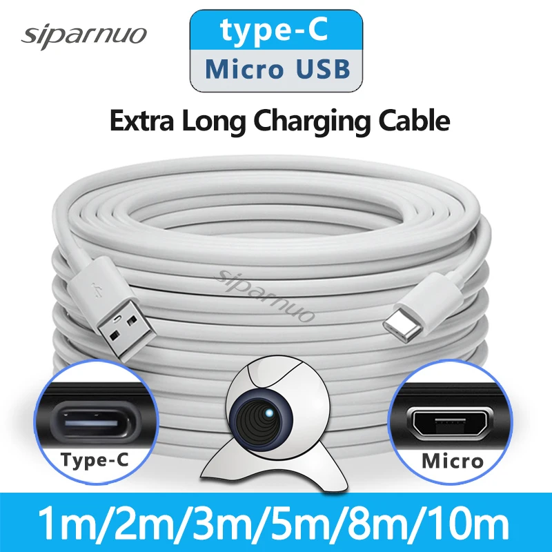 

1 м/5 м/8 м/10 м ультрадлинный зарядный кабель типа C дополнительный удлинитель зарядное устройство провод шнур для Xiaomi Samsung Huawei шнур для передачи данных