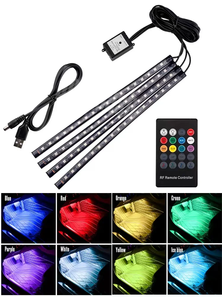 Interior Atmosphere Light for Car Decorative LED Foot Lights 24/48 LED Atmosphere Lamp Ambient Phone App/Remote/Voice Control
Interior Atmosphere Light for Car Decorative LED Foot Lights 24/48 LED Atmosphere Lamp Ambient Phone App/Remote/Voice Control