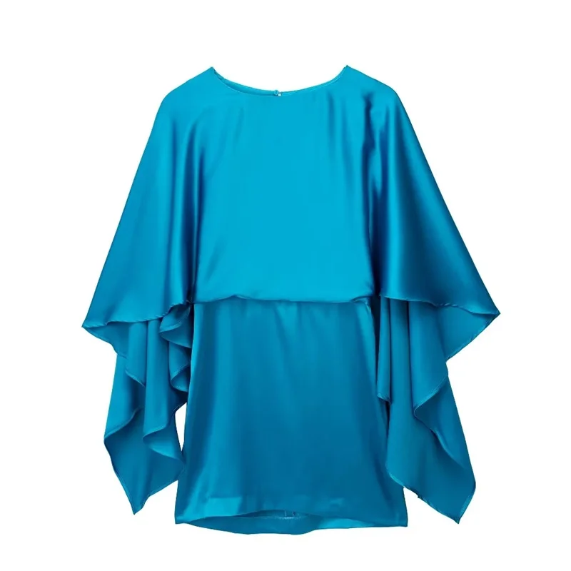 Женское мини-платье с круглым вырезом, скрытой молнией на спине 
Женское мини-платье с круглым вырезом, скрытой молнией на спине