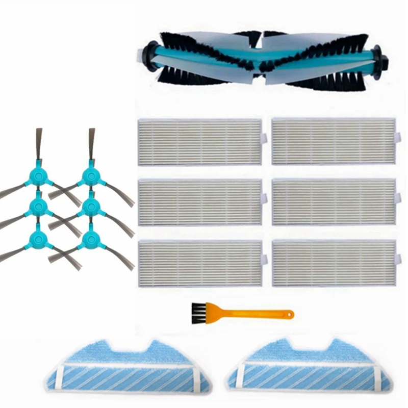 15PCS Main Roller Side Brush Hepa Air Filter Mop Cloth Replacement Parts For Conga 1290 1390 1590 Robot Vacuum Cleaner
15PCS Main Roller Side Brush Hepa Air Filter Mop Cloth Replacement Parts For Conga 1290 1390 1590 Robot Vacuum Cleaner