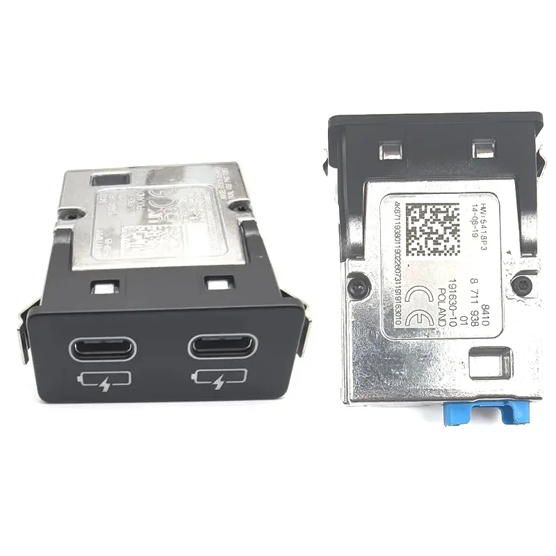 Автомобильный USB-разъем, автомобильное зарядное устройство для BMW, все модели, центральная консоль автомобиля, задняя розетка TYPE-C, двойной порт 84108711938 84105A84181
Автомобильный USB-разъем, автомобильное зарядное устройство для BMW, все модели, центральная консоль автомобиля, задняя розетка TYPE-C, двойной порт 84108711938 84105A84181