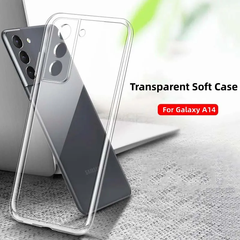 Clear Case For Samsung Galaxy A14 5G Soft TPU Silicone Cover Transparent On For Samsung a14 Phone Case Thin Camera Protection 
Clear Case For Samsung Galaxy A14 5G Soft TPU Silicone Cover Transparent On For Samsung a14 Phone Case Thin Camera Protection