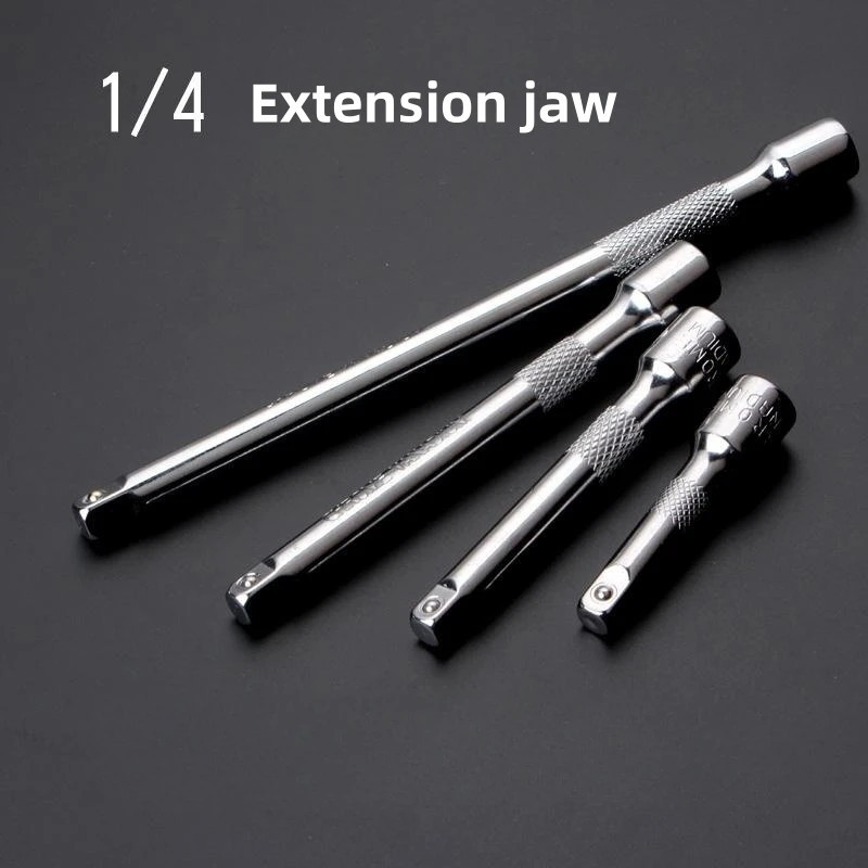 Socket Ratchet Wrench Extension Bar 1/4\" 50/75/100/150mm Ratchet Wrench Socket Extender Hand Adjustment Hand Tools 
Socket Ratchet Wrench Extension Bar 1/4\" 50/75/100/150mm Ratchet Wrench Socket Extender Hand Adjustment Hand Tools
