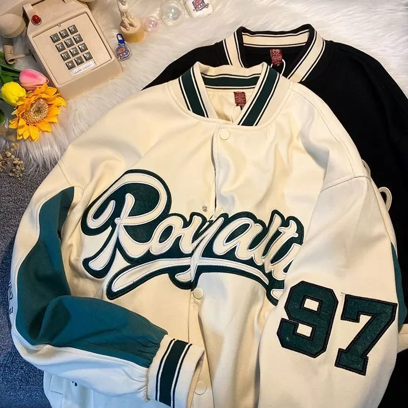 NEW 2023 Jacket Embroidery Letters Single Breasted Streetwear Harajuku Varsity Jacket Autumn Cotton Coat Baseball Uniform Clothi
NEW 2023 Jacket Embroidery Letters Single Breasted Streetwear Harajuku Varsity Jacket Autumn Cotton Coat Baseball Uniform Clothi