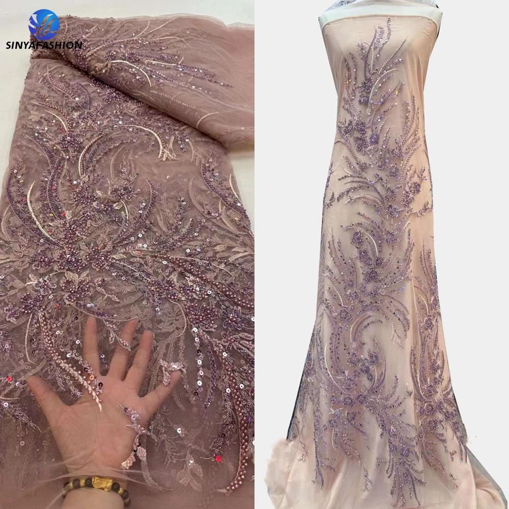 Sinya Sequins Lace African Fabrics Embroidery Voile Lace Heavy Beaded Lace Fabric For Women Bridal Luxury Dress
Sinya Sequins Lace African Fabrics Embroidery Voile Lace Heavy Beaded Lace Fabric For Women Bridal Luxury Dress