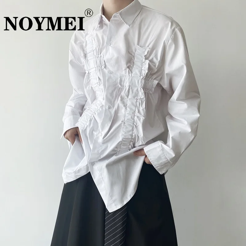 Модный весенний плиссированный дизайнерский Топ NOYMEI с отложным воротником и длинным рукавом шикарная однобортная однотонная Модная рубаш...
Модный весенний плиссированный дизайнерский Топ NOYMEI с отложным воротником и длинным рукавом шикарная однобортная однотонная Модная рубаш...