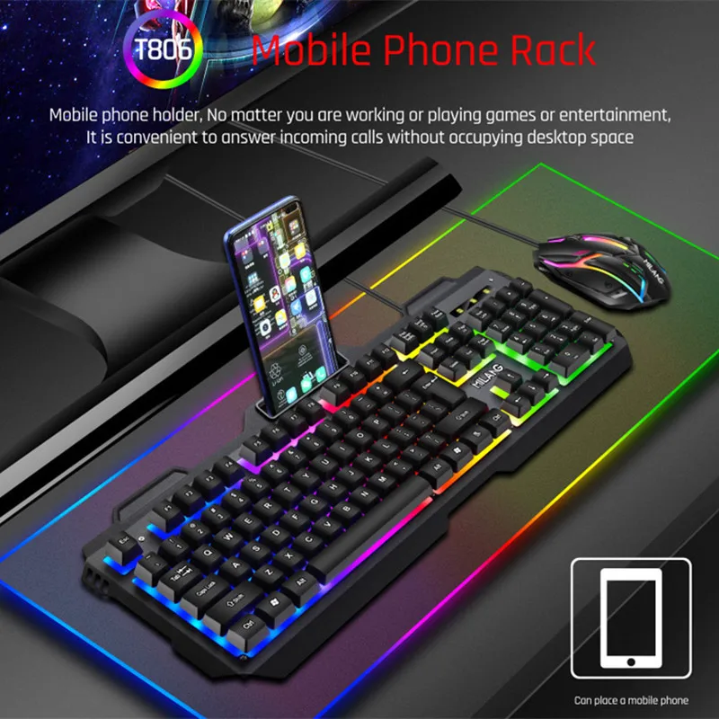 2022 Play Gaming Keyboard Mouse Set Iron Plate Floating Keycap USB Wired Colorful metal Panel Keyboard Office Work PC Gamer
2022 Play Gaming Keyboard Mouse Set Iron Plate Floating Keycap USB Wired Colorful metal Panel Keyboard Office Work PC Gamer