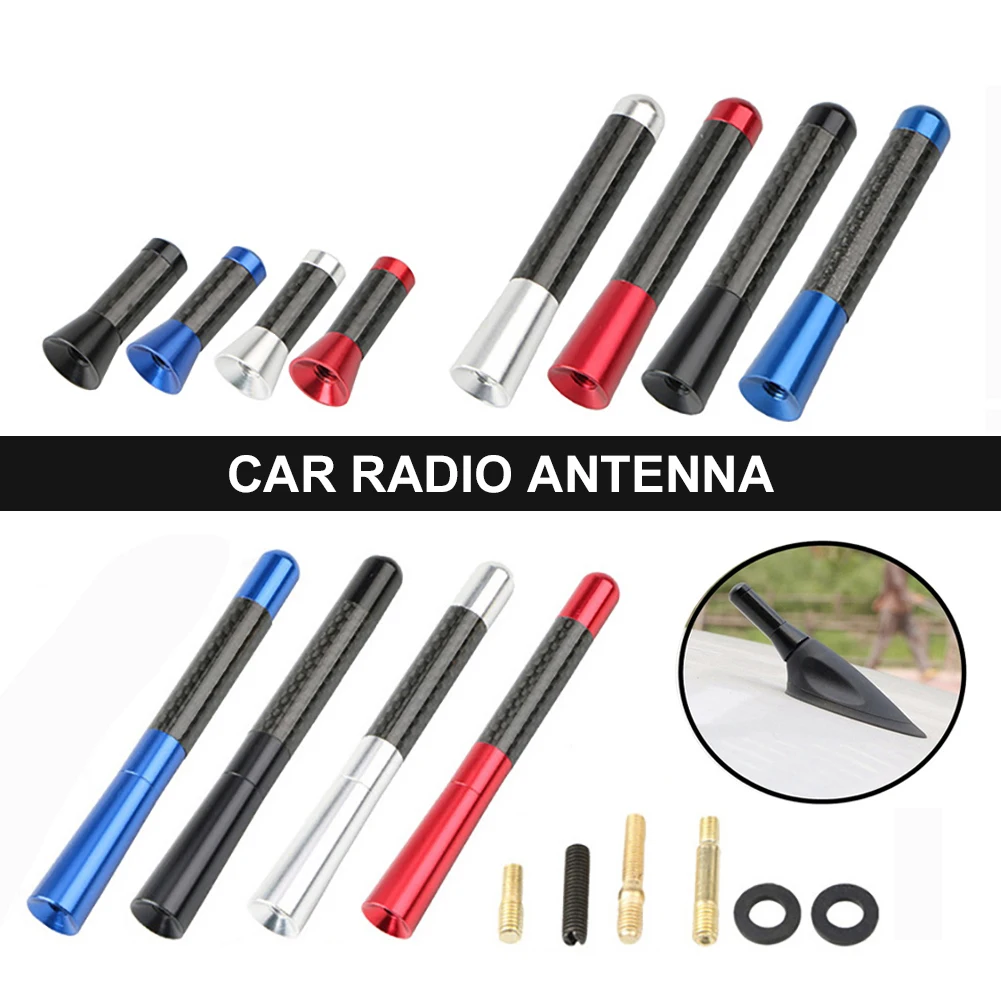Car Roof Antenna 3.5/8/12cm Carbon Fiber Radio Aerial Enhanced Signal FM/AM with M3 M4 M5 M6 Screws Car Exterior Decoration
Car Roof Antenna 3.5/8/12cm Carbon Fiber Radio Aerial Enhanced Signal FM/AM with M3 M4 M5 M6 Screws Car Exterior Decoration