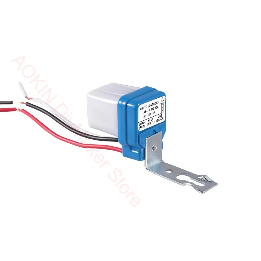 AC/DC12V 24V AC110V 220V 10A Automatic Auto On Off Photocell Street Light Switch 50-60Hz 10A Photo Control Photoswitch Sensor
AC/DC12V 24V AC110V 220V 10A Automatic Auto On Off Photocell Street Light Switch 50-60Hz 10A Photo Control Photoswitch Sensor