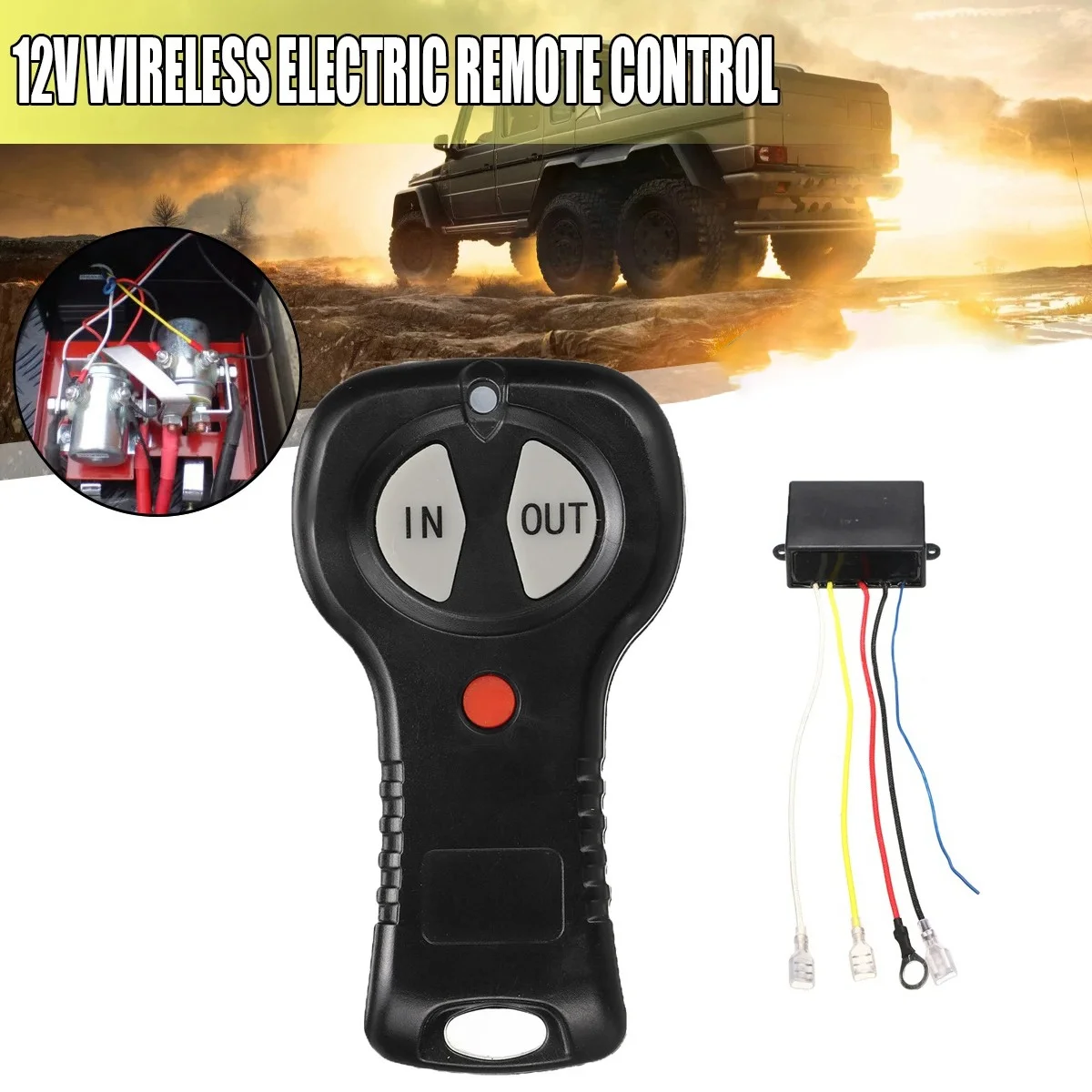 12V/24V Wireless Winch Remote Control Set Kit with Manual Transmitter for Jeep SUV Truck Car
12V/24V Wireless Winch Remote Control Set Kit with Manual Transmitter for Jeep SUV Truck Car