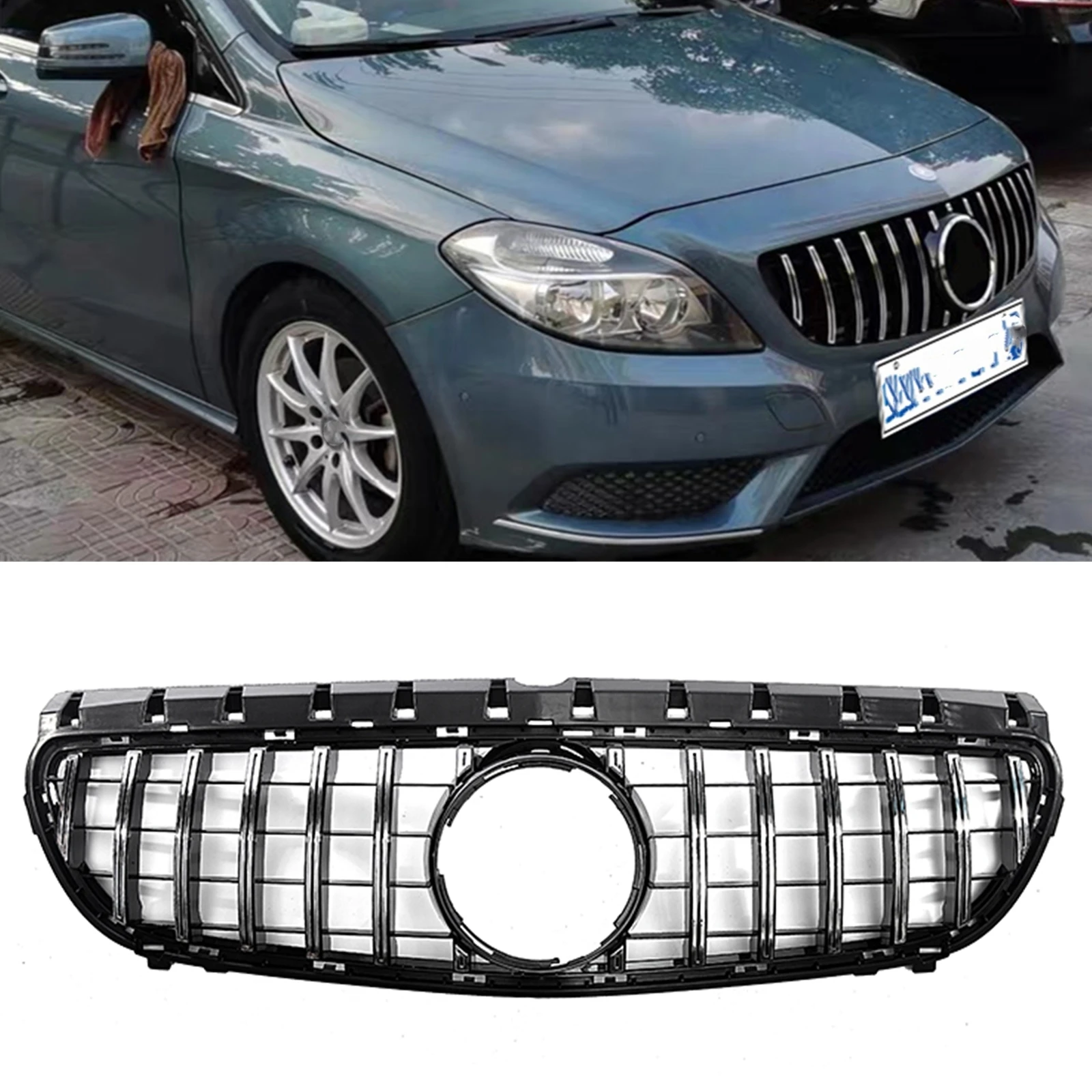 Front Grille Racing Grill Upper Hood Bumper Mesh Grid Radiator For Mercedes Benz B-Class W246 B180 B250 2015-2019 GT Style
Front Grille Racing Grill Upper Hood Bumper Mesh Grid Radiator For Mercedes Benz B-Class W246 B180 B250 2015-2019 GT Style