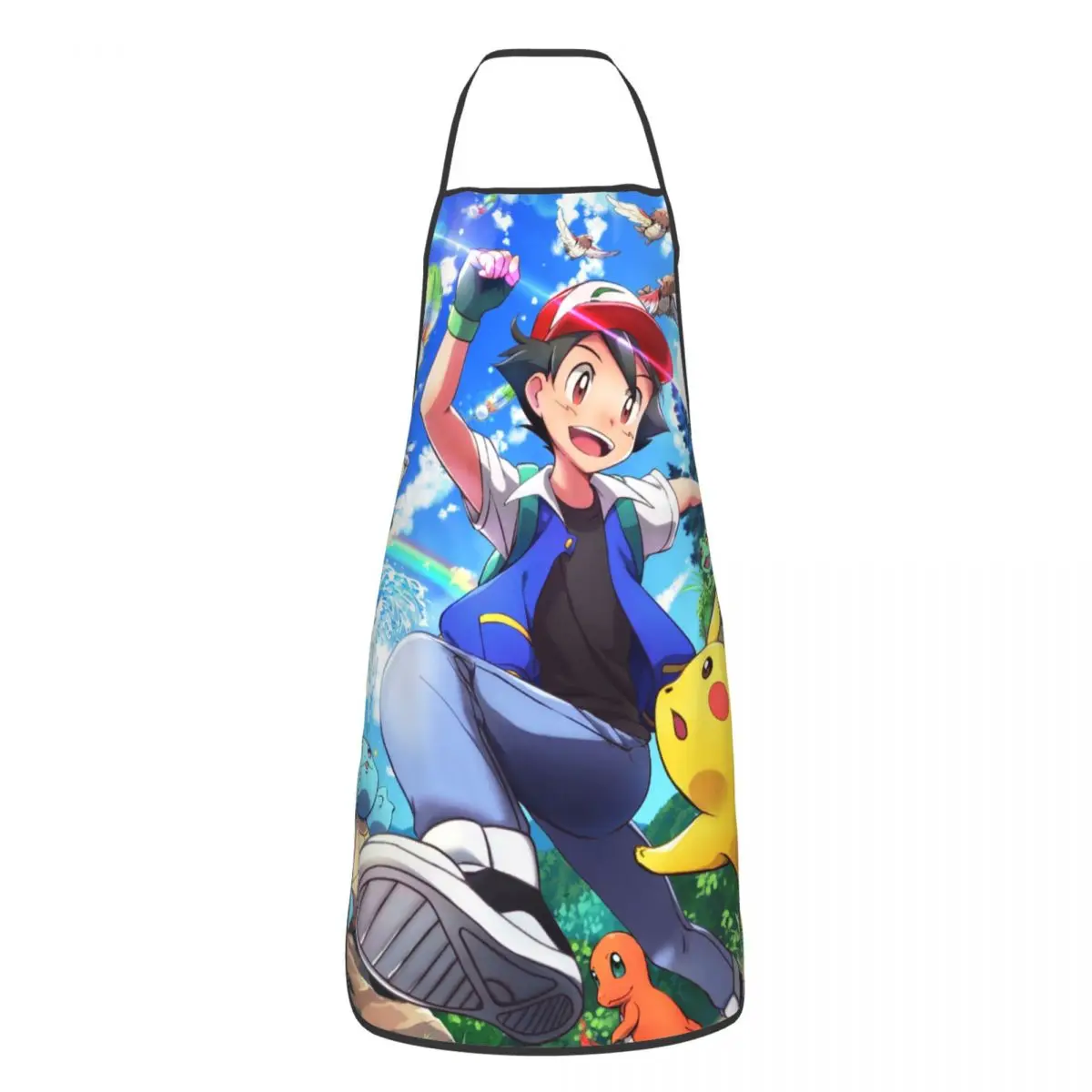 

Cute Cartoon Bokemon Apron Cuisine Cooking Baking Gardening Bibs Kitchen Printed Tablier Chef