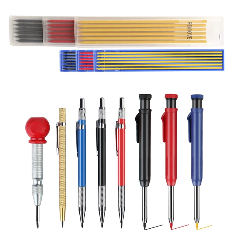 6 Pack Mechanical Carpenter Pencils Set,Center Punch, Carbide Scribe Tool, Solid Deep Hole Woodworking Pencils
6 Pack Mechanical Carpenter Pencils Set,Center Punch, Carbide Scribe Tool, Solid Deep Hole Woodworking Pencils